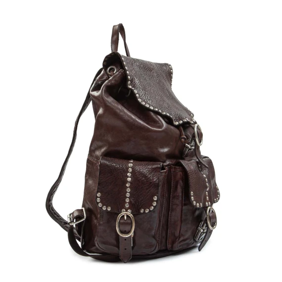 zaino MIRA in pelle marrone campomaggi
