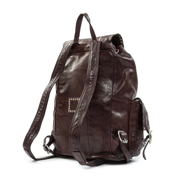 zaino MIRA in pelle marrone campomaggi