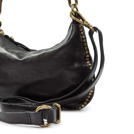 Borsa a spalla Teresa in pelle nera campomaggi