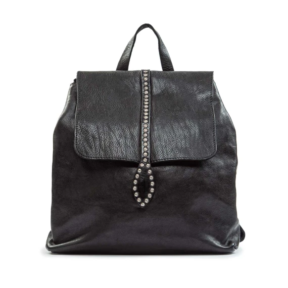 zaino CARLOTTA in pelle nera campomaggi