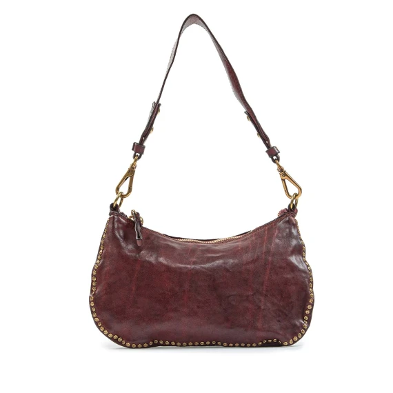 monospalla TERESA in pelle bordeaux