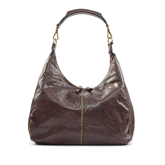 monospalla WANDA in pelle marrone