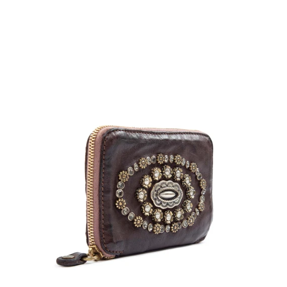 Tosca brown leather wallet campomaggi