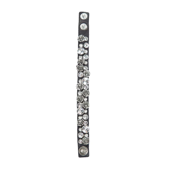 single-wrap black leather bracelet campomaggi