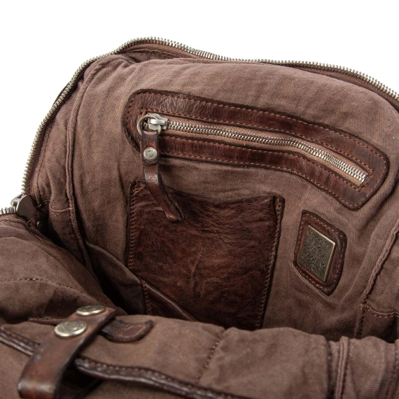 ABETE brown woven leather shopping bag campomaggi