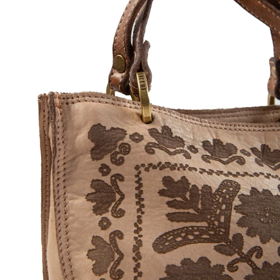 shopper CLARA laser effetto ricamo