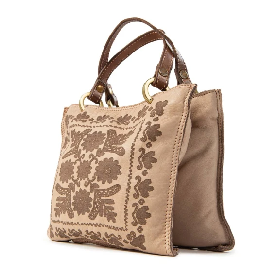 shopper CLARA laser effetto ricamo