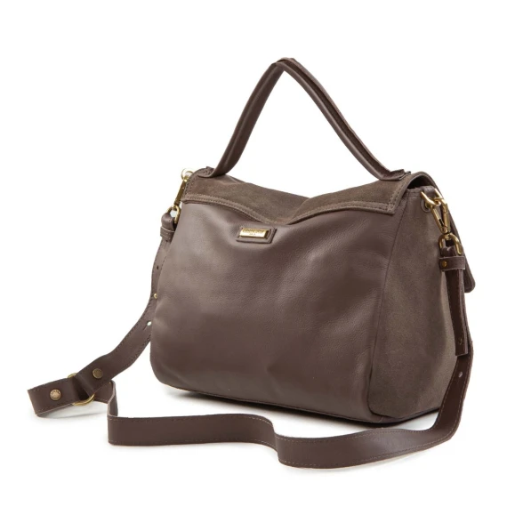 shopper MARIA con patta testa di moro