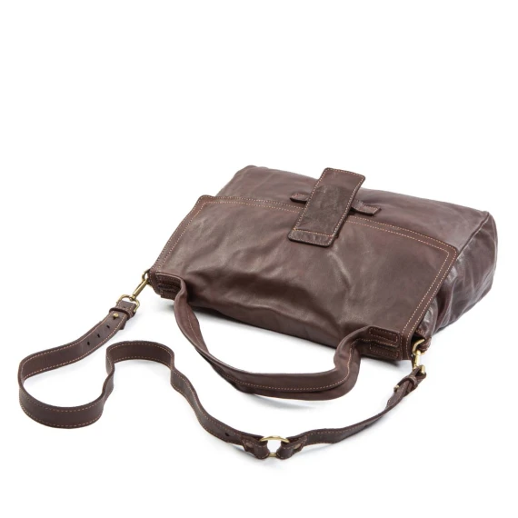 shopper MARIA in pelle testa di moro