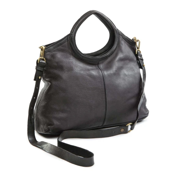 shopper CAMILLA grande in pelle nera