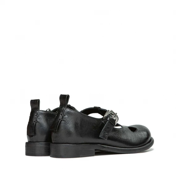 scarpa bebè in pelle nera