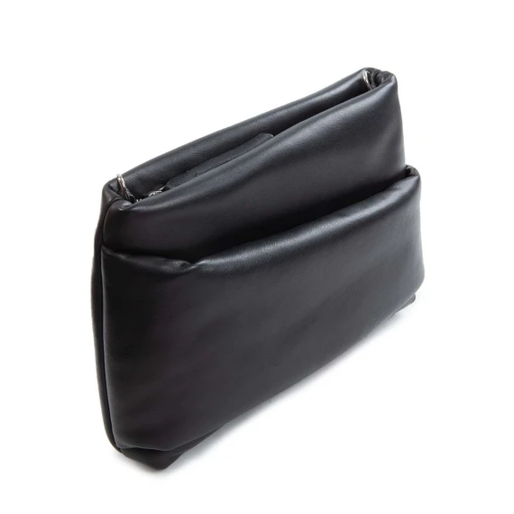 clutch TORA MINI in pelle nera