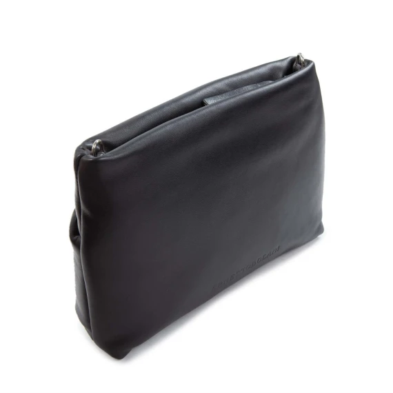 clutch TORA MINI in pelle nera