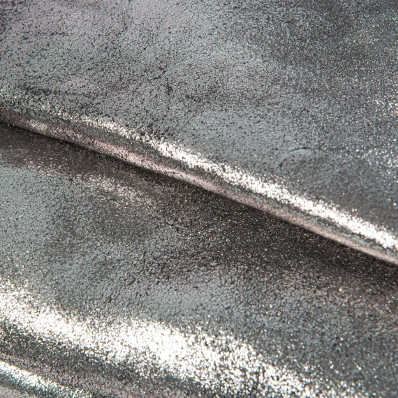 clutch TORA MINI in pelle grigio asfalt