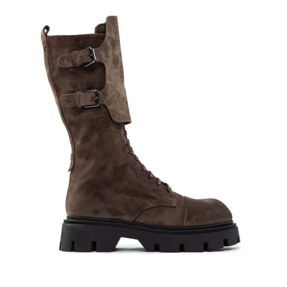 stivali anfibi in pelle fango