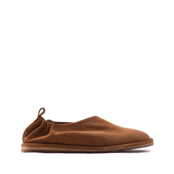 ballerina in camoscio cognac