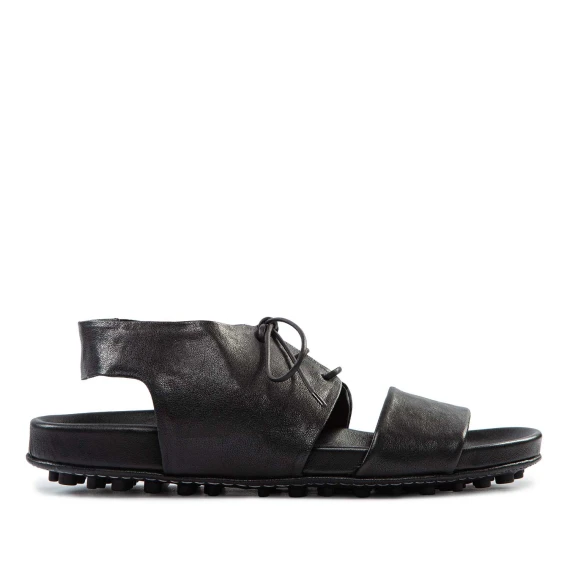 sandali pirulino in pelle nera