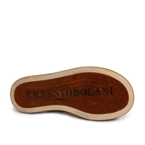 stivaletto cerchi in pelle cuoio