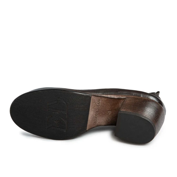 dark brown leather ankle boots