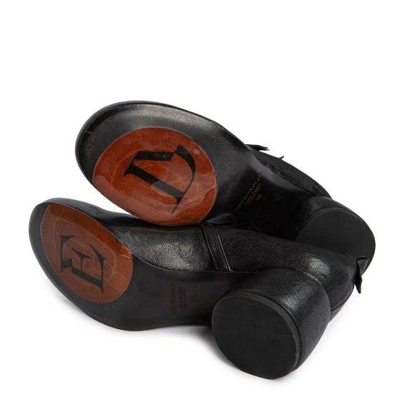 bebe with two black leather buckles