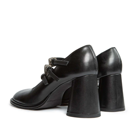 bebe 3 black leather buckles