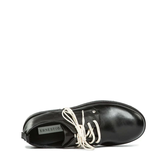 scarpa DERBY in pelle nera
