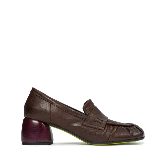 mocassino in pelle marrone