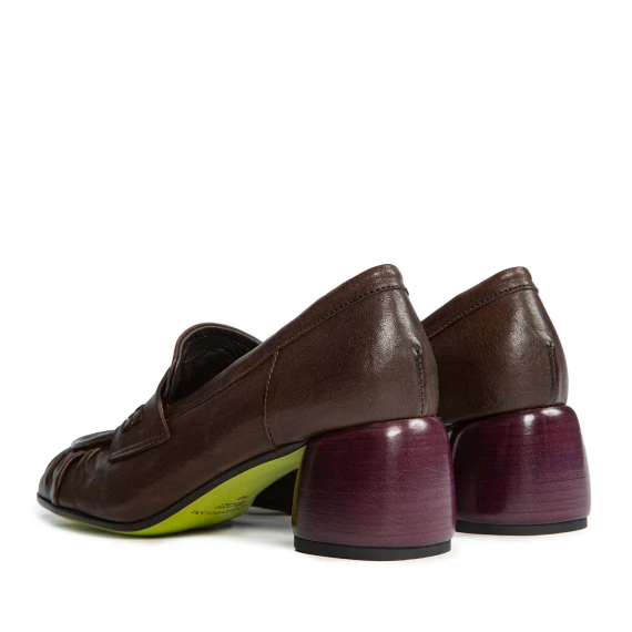 mocassino in pelle marrone