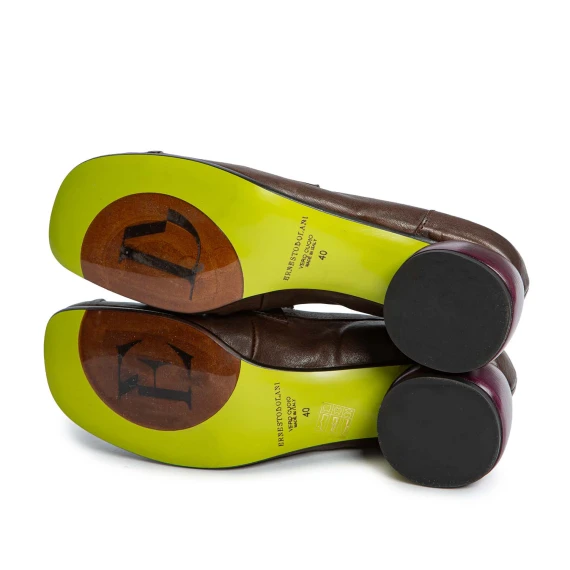 mocassino in pelle marrone