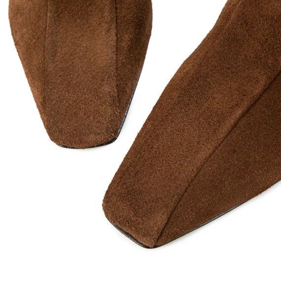 MOLLY ankle boots in cognac suede