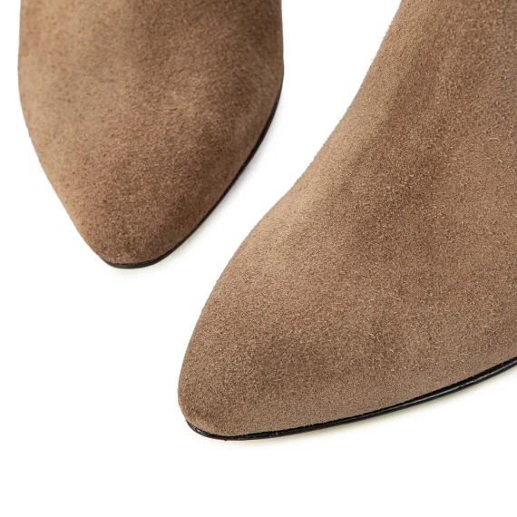RITA beige suede cowboy boots