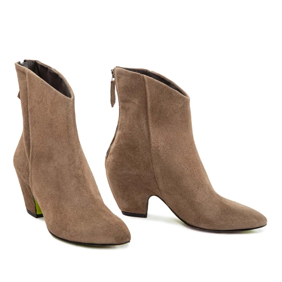 RITA beige suede cowboy boots