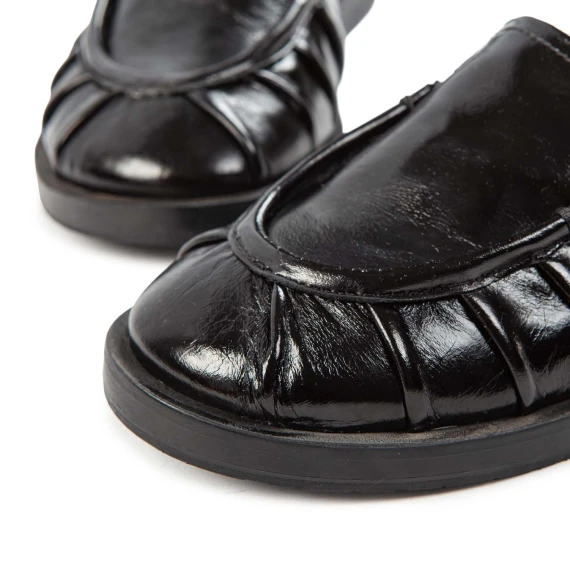 bebe black leather basin