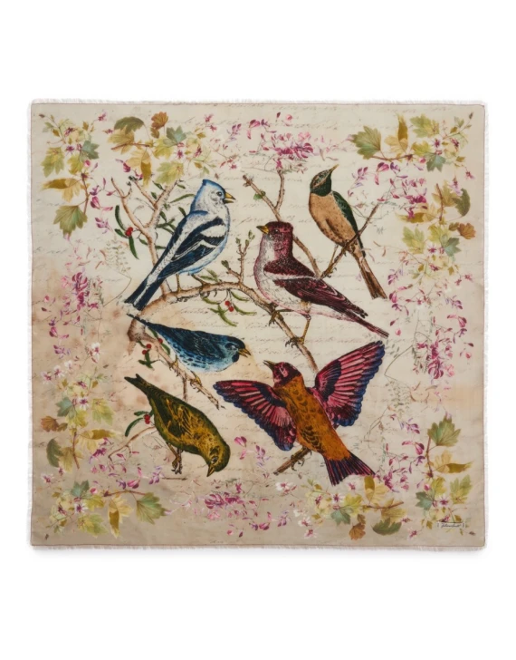 stola floreale in cotone