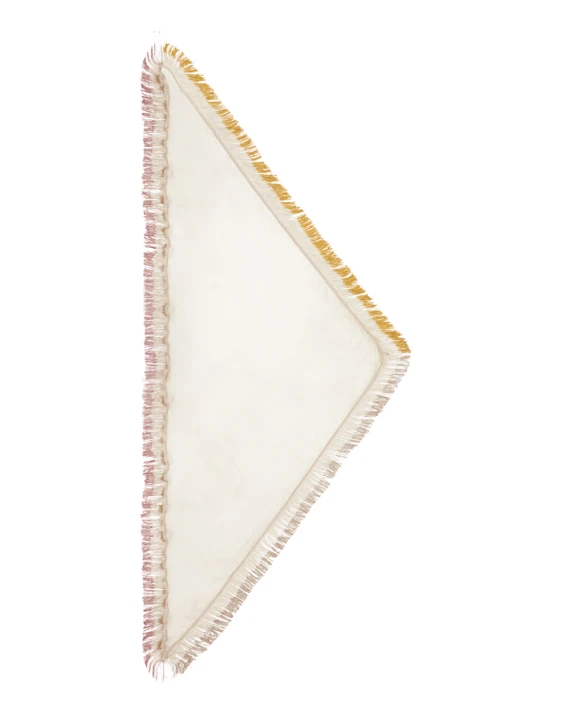 NEW CAN CAN triangular scarf with fringe FALIERO SARTI