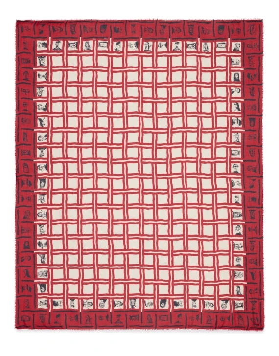 RED FACE scarf FALIERO SARTI
