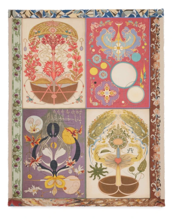 MARTA multicolor-print stole FALIERO SARTI