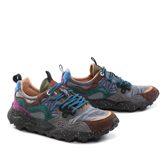 sneakers YAMANO con inserti grigio antracite