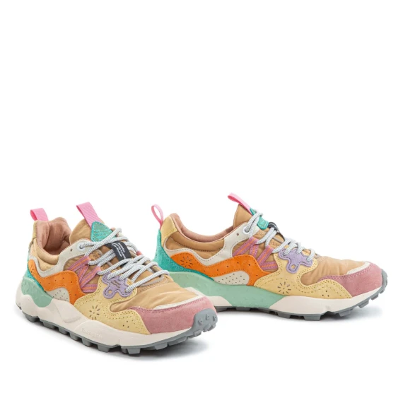 sneakers YAMANO con inserti arancioni