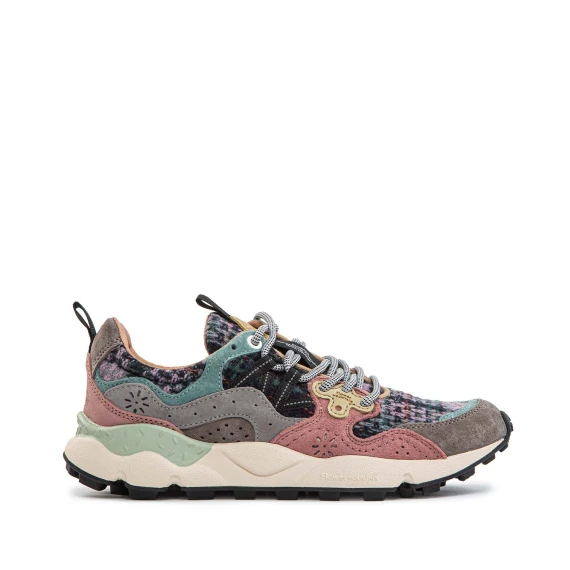 Sneakers YAMANO 3 in suede e tessuto