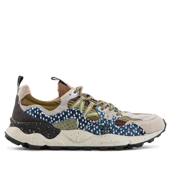 YAMANO 3 MAN Green Sneakers Flower Mountain