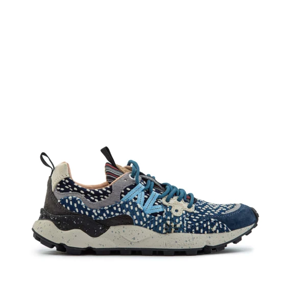 YAMANO 3 Sneakers, Navy Blue Flower Mountain