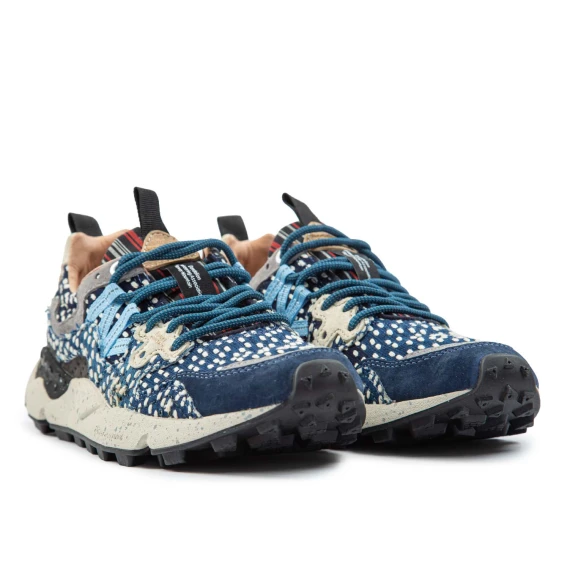 YAMANO 3 Sneakers, Navy Blue Flower Mountain