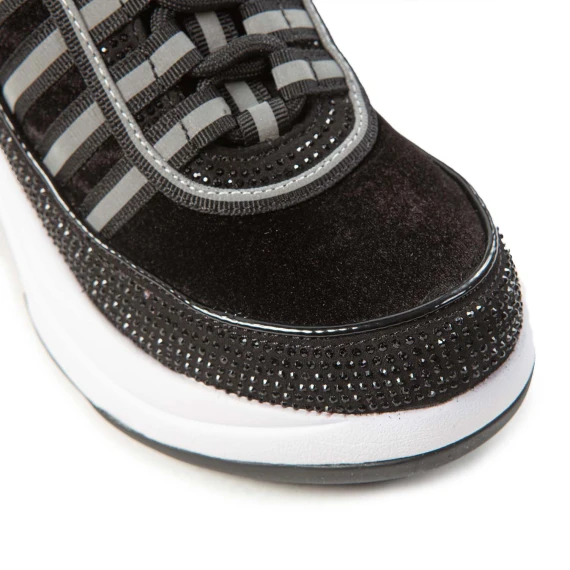 sneakers UP STRASS nera