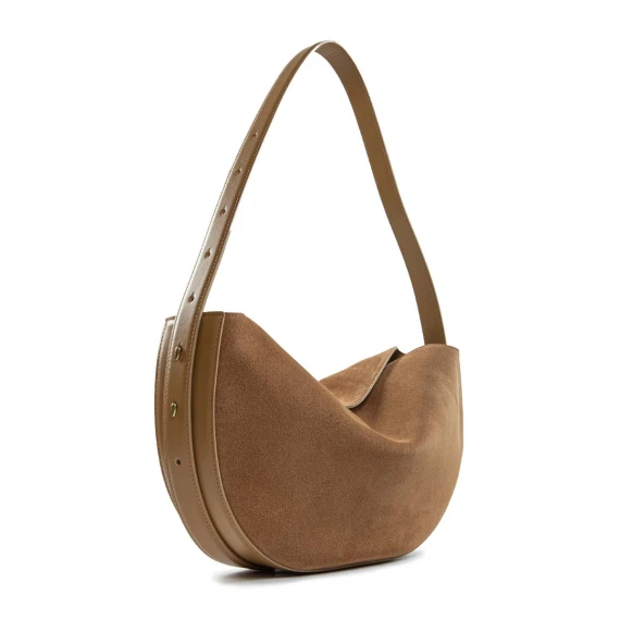 monospalla OPHELIA in camoscio sigaro