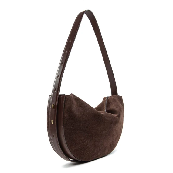 monospalla OPHELIA in camoscio ebano