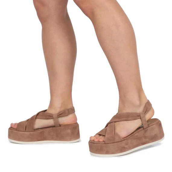 zeppe KIRA in camoscio cuoio