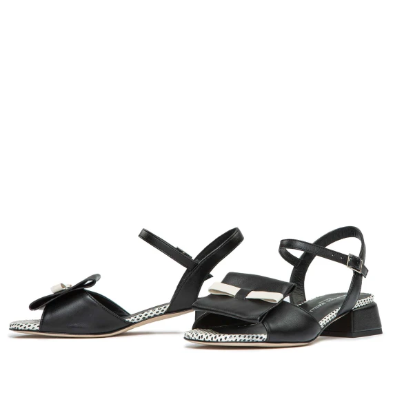 sandali MUSA in pelle nera