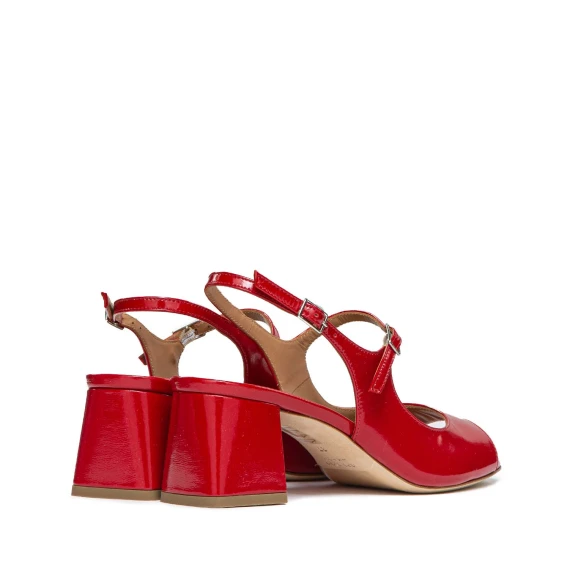 sandali ROMY in vernice rossa
