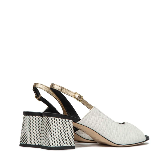 sandali ROMY in pelle multimateriale